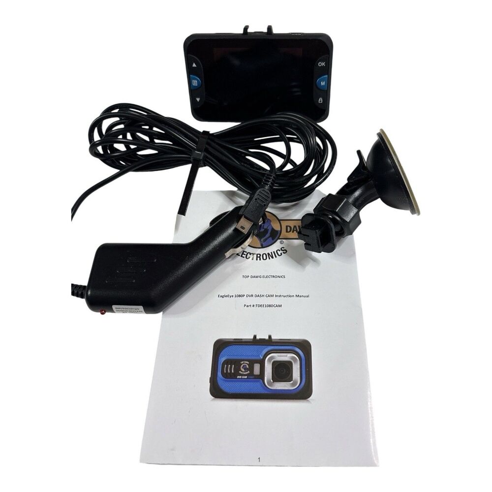 Eagle Eye 1080P DVR Dash 120 Degree Camera Top Dawg with 8 GB SD and G-Sensor